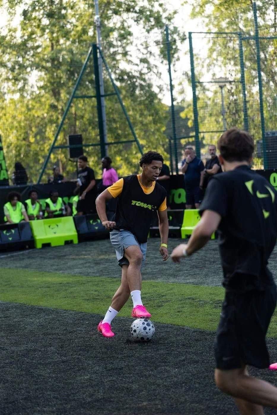 WorkRate player training with the ball