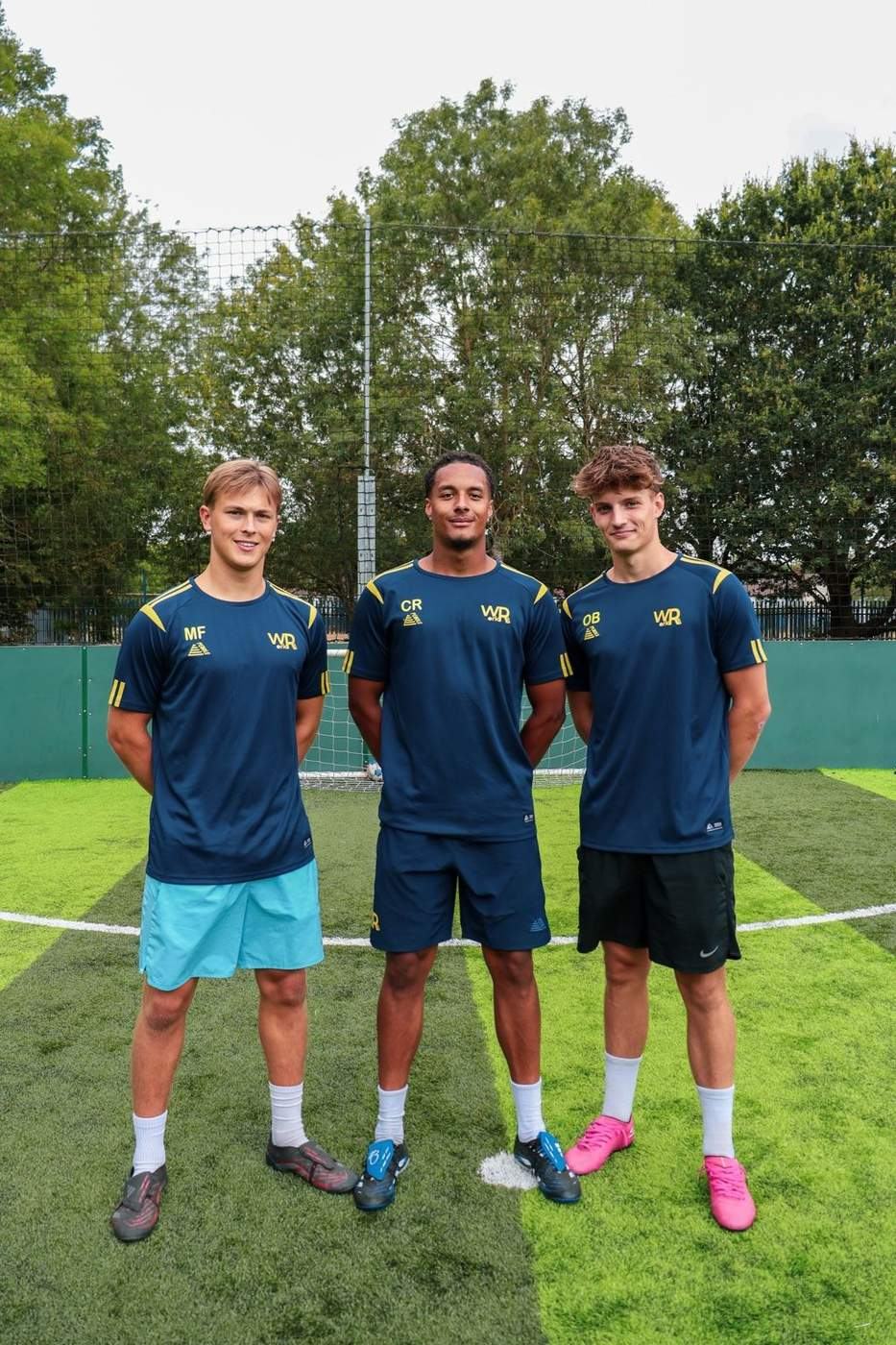 WorkRate coaching staff together on the pitch